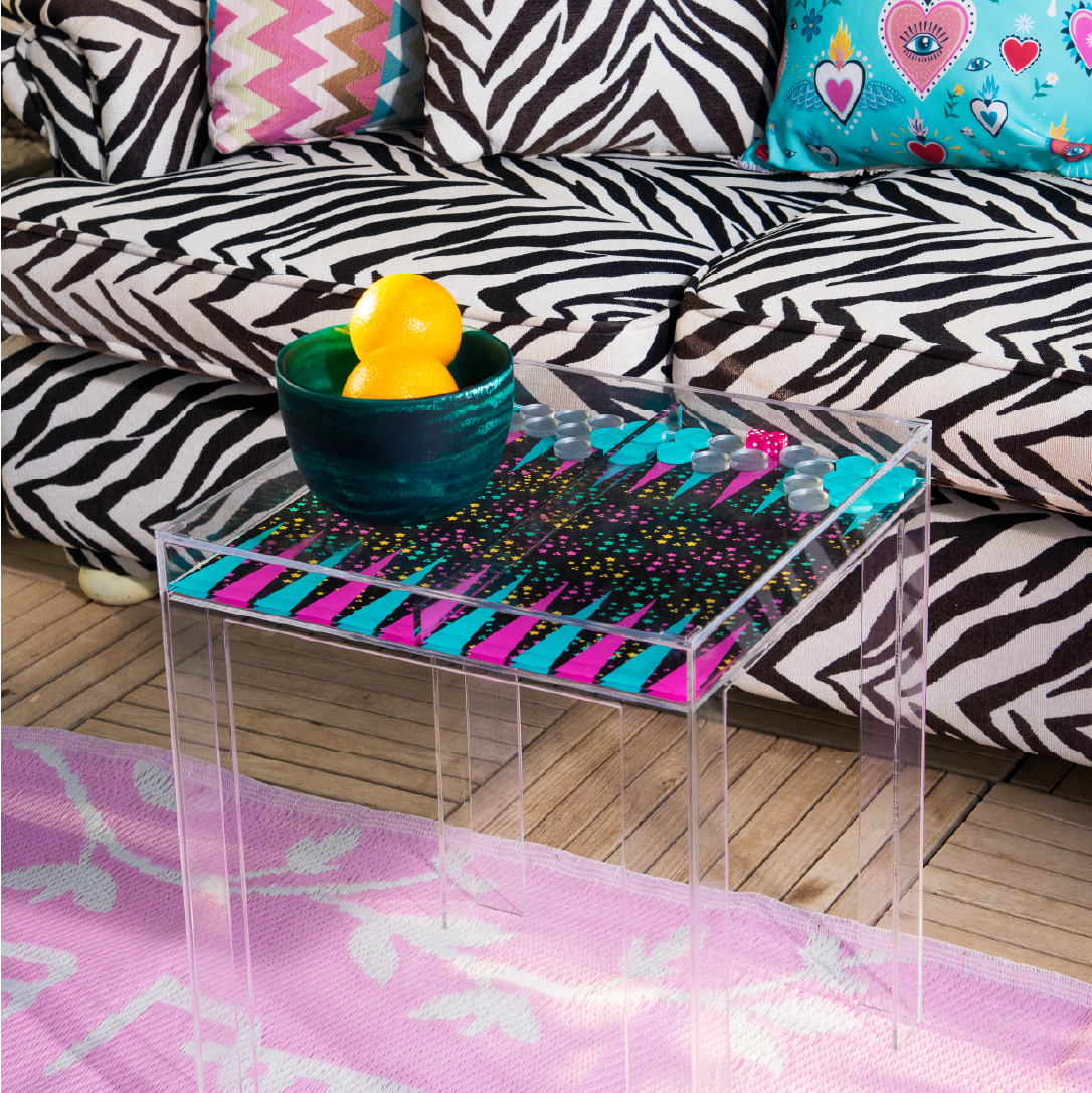 Backgammon Side-table – The ART Trove